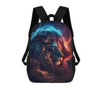 sinyumoney Lion in Cosmic Clouds -1 Mochila Escolar Infantil De Moda Informal Mochilas Infantiles Impresas En 3D Mochila Grande Para Niño 17inch