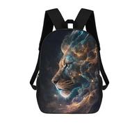 sinyumoney Lion in Cosmic Clouds Mochila Escolar Para Niñas Mochila Impermeable Mochila Informal De Día Mochila Ligera Para Niño Y Niña Mochila Escolar 17inch