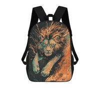 sinyumoney Lion in Space Mochila Escolar Resistente Al Agua Para Computadora, Ideal Para Campus, Actividades Al Aire Libre, Viajes Y Deportes 17inch