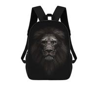 sinyumoney Lion King Face Mochila Escolar De Moda Para Papelería, Impermeable, Informal, Para El Campus, Actividades Al Aire Libre, Viajes Y Deportes 17inch