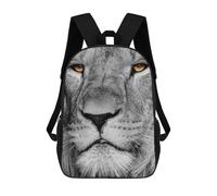 sinyumoney LION King Face Poster Mochila Escolar Infantil Impresa En 3D Para Niños, Mochila De Viaje De Alta Capacidad, Mochilas Para Libros De 17 Pulgadas Para Niños