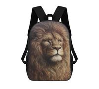 sinyumoney Lion King Painting Artwork Mochilas De 17 Pulgadas Para Niños, Mochilas Escolares Impresas En 3D Para Estudiantes De Primaria Y Secundaria, Para Niños Y Niñas.