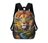 sinyumoney Lion Landscape Animal Mochila Escolar Mochilas Escolares Para Niñas Y Niños Mochila Con Bolsillo Mochila Escolar De Moda Para Niños 17inch