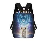 sinyumoney Lion Mindset Power Within Mochila Escolar Infantil Impresa En 3D Para Niños, Mochilas De Viaje De Alta Capacidad, Bolsas Para Libros, Mochila Escolar Infantil 17inch