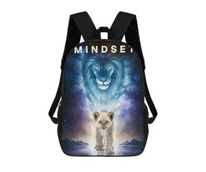 sinyumoney Lion Mindset Power Within Mochila Escolar Infantil Impresa En 3D Para Niños, Mochilas De Viaje De Alta Capacidad, Bolsas Para Libros, Mochila Escolar Infantil 17inch