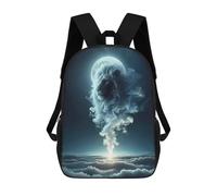 sinyumoney Lion Moon Clouds Mochila Escolar Impresa En 3D Para Niños, Mochila Escolar Informal De Moda Para Viajes Para Niños Y Estudiantes 17inch