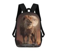 sinyumoney Lion Moon Night Sky Mochila De Viaje Para La Universidad Mochilas Para La Escuela/trabajo/viajes 17inch