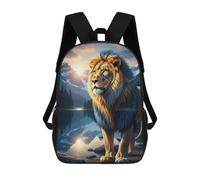 sinyumoney Lion Mountain Landscape Sunset Mochila Escolar Infantil De Moda Informal Mochilas Infantiles Impresas En 3D Mochila Grande Para Niño 17inch