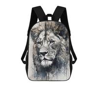 sinyumoney Lion Natures King Mochila Escolar Para Niños De 17 Pulgadas, Mochila Informal De Viaje Para Niños Y Niñas, Mochila De Gran Capacidad Para El Día A Día 17inch