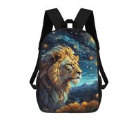 sinyumoney Lion Night Sky Mochilas Infantiles Impresas En 3D Para Niños. Mochilas De Viaje De Moda Para Niños. Mochila Escolar Para Estudiantes De Primaria Y Secundaria.
