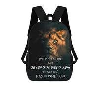 sinyumoney Lion of Judah Conquered Mochila Escolar Mochila Para Niños Impresa En 3D Mochilas Infantiles Para Niños Y Niñas Mochilas Escolares Mochilas De Viaje Para Niños 17inch