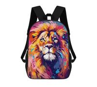 sinyumoney Lion Pop Art Mochila Escolar Infantil De Moda Informal Mochilas Infantiles Impresas En 3D Mochila Grande Para Niño 17inch