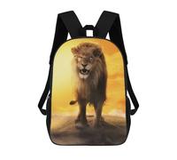 sinyumoney Lion Roaring Sunset Mochila Escolar Para Niñas Mochila Impermeable Mochila Informal De Día Mochila Ligera Para Niño Y Niña Mochila Escolar 17inch