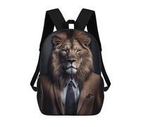 sinyumoney Lion Suit Mochila Escolar Mochila Para Niñas Y Niños Mochilas De Gran Capacidad Mochilas Ligeras Para Niños Y Estudiantes 17inch
