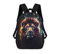 sinyumoney Lion Water Neon Cosmic Art Mochilas Impresas En 3D Para Niños, Mochila Escolar, Mochila Informal Para Exteriores, Mochila Informal De Moda Para Niños, Lindas Bolsas De Viaje 17inch