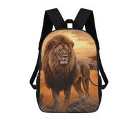 sinyumoney Lion Watercolor Mochila Escolar Para Niñas Mochila Impermeable Mochila Informal De Día Mochila Ligera Para Niño Y Niña Mochila Escolar 17inch
