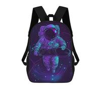 Sinyumoney Lion with Floral Crown Mochila Niño, Mochila Impresa 3D Para Niños Y Adolescentes, Astronaut Dj In Space, 17"