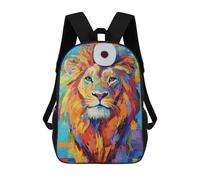 sinyumoney Lion with Toilet Paper Crown Mochila Infantil, Mochila Escolar Impresa En 3D, Mochila Para Niños Y Niñas, Mochila Escolar Ajustable Para La Escuela Primaria 17inch