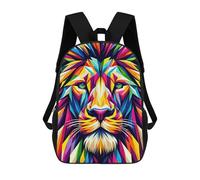 sinyumoney Lion Wpap Pop Art Mochila Escolar Impermeable Para Ordenador Portátil Para Adolescentes (niñas, Niños, Mujeres Y Hombres) 17inch