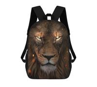 sinyumoney Lion's Gaze Wild Majesty Mochila, Mochila Escolar Impresa En 3D, Bolsa Para El Almuerzo Escolar, Mochila De Viaje, Mochila Para Amigos, Mochila Escolar Para Niñas Y Niños 17inch