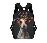 sinyumoney Little Dog King Mochila Escolar Ligera Para Aeropuerto, Estudiantes Universitarios, Mochila Para Adolescentes, Chicas, Chicos, Mujeres Y Hombres 17inch