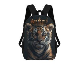 sinyumoney Little Tiger King Mochilas Escolares Mochilas Escolares De Secundaria Mochila Informal Para El Campus Viajes Al Aire Libre Deportes 17inch