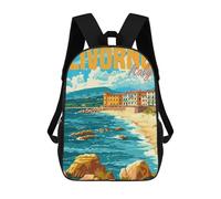 sinyumoney Livorno Italy Mochila Infantil Para Niñas, Mochila Escolar 3D, Mochila Para Niños Pequeños, Mochila Informal De Día, Mochila Escolar De Moda 17inch