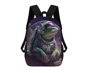 sinyumoney Lizard Astronaut in Space Mochila Infantil De Moda Divertida Mochila Escolar Para Niños Y Adolescentes Con Impresión 3D Para Niños 17inch