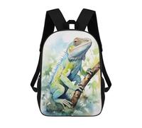 sinyumoney Lizard Watercolor Mochila Escolar Infantil Impresa En 3D Para Niños, Mochilas De Viaje, Bolsas Para Libros, Mochila Escolar Infantil 17inch
