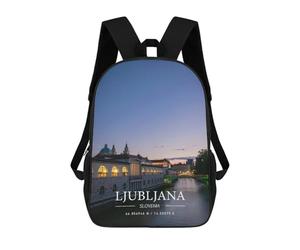 sinyumoney LJUBLJANA Mochila Escolar De 17 Pulgadas Impresa En 3D Mochilas Infantiles Mochila Genial Impresa En 3D Para Niños De Primaria Y Secundaria