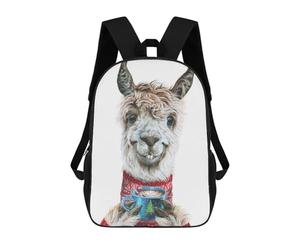 sinyumoney Llama Latte Christmas Mochila Escolar Infantil Impresa En 3D Para Niños, Mochilas De Viaje De Alta Capacidad, Bolsas Para Libros, Mochila Escolar Infantil 17inch