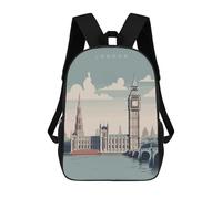 sinyumoney London Big Ben Travel Mochila Escolar Infantil De Moda Informal Mochilas Infantiles Impresas En 3D Mochila Grande Para Niño 17inch