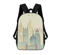 sinyumoney London England Skyline Mochila Infantil, Mochila Escolar Infantil, Mochilas Escolares Impresas En 3D Para Niños Y Estudiantes Adolescentes 17inch