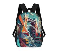 sinyumoney London Tower Bridge 1 Mochila Escolar Resistente Al Agua, Mochila De Viaje, Bolsa Para Computadora Para La Escuela/trabajo/viajes 17inch