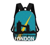 sinyumoney London Travel Mochila Escolar Para Niñas Y Niños, Mochilas De Gran Capacidad, Mochilas Ligeras Para Niños Y Estudiantes 17inch