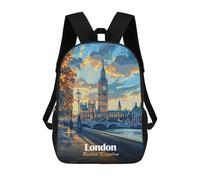 sinyumoney London, United Kingdom Cityscape Art Mochila Escolar Infantil De Moda Informal Mochilas Infantiles Impresas En 3D Mochila Grande Para Niño 17inch