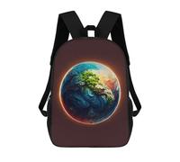 sinyumoney Lonely Planet Mochila Escolar Impermeable Para Ordenador Portátil Para Adolescentes, Chicas, Chicos, Mujeres Y Hombres 17inch