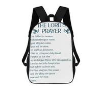 sinyumoney LORDS PRAYER BLUE DOVES Mochila Escolar Para Niñas Y Niños, Mochilas De Gran Capacidad, Mochilas Ligeras Para Niños Y Estudiantes 17inch