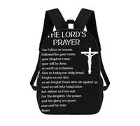 sinyumoney LORDS PRAYER CRUCIFIXION Mochila Infantil Para Niñas Y Niños, Mochila De Día, Escuela Primaria, Perfecta Para La Vuelta Al Cole O Educación Física, Regalos Y Viajes 17inch