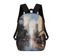 sinyumoney Los Angeles Art USA Mochila Escolar Impresa En 3D Para Niños, Mochila Escolar, Mochilas De Viaje, Bolso Informal De Moda Para Niños Y Estudiantes 17inch