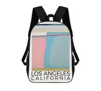 sinyumoney Los Angeles California Mochila Escolar Impresa En 3D 17inch Mochilas De Moda Para Niños, Mochilas Escolares Para Niños De Primaria Y Secundaria