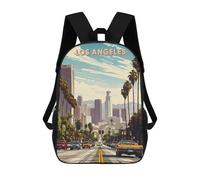 sinyumoney Los Angeles Mochilas Escolares Mochila Escolar Ligera Mochila De Día Mochila Para Libros Para La Universidad Para Hombres/mujeres 17inch