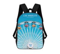 sinyumoney Los Angeles US Mochila Escolar, Mochila Infantil Para Niños Y Adolescentes, Regalos, Mochilas De Día Con Impresión 3D, Mochila Escolar, Mochila Para Libros 17inch