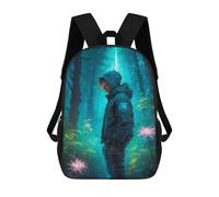 sinyumoney Lost in Magical Forest Mochila Escolar Impresa En 3D Para Niños Y Niñas, Mochila Escolar, Mochila De Viaje Para Niños 17inch