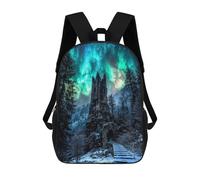 sinyumoney Lost Tower of The Shivering Skies Mochila Escolar Infantil De 17 Pulgadas, Impresa En 3D, Estilo Casual, Para Niños, Ideal Para Viajes, Como Mochila Escolar O Para Llevar Libros.