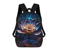 sinyumoney Lotus Flower Magic Mochila Ronaldo, Mochila Infantil, Mochila Escolar Para Estudiantes, Mochila Para Libros, Mochila Escolar Impresa En 3D Para Niños Y Niñas, 17inch