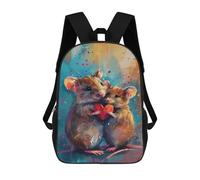 sinyumoney Love Bunny - Mochila escolar con corazón, mochila de viaje para la universidad, para niñas, adolescentes y niñas, Estilo-7, 17"