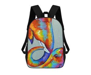 sinyumoney Love Elephants Mochila Infantil Con Impresión 3D, Mochila Escolar Para Niños, Mochila Informal Divertida Para Niños Y Adolescentes 17inch