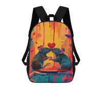 sinyumoney Love in The Rat Race Mochila Escolar Para Secundaria Y Preparatoria. Mochila Informal Para Adolescentes, Chicas, Chicos, Mujeres Y Hombres. 17inch
