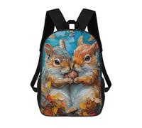 sinyumoney Love of Squirrels Mochila Ronaldo, Mochila Infantil, Mochila Escolar Para Estudiantes, Mochila Para Libros, Mochila Escolar Impresa En 3D Para Niños Y Niñas, 17inch